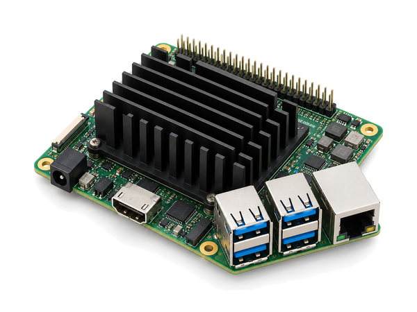 Edge AI developer kit with heatsink and fan