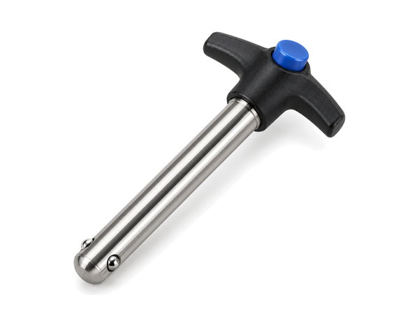 Stainless ball lock pin with T-handle